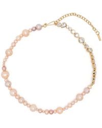 Completedworks - Collar de cadena con zirconia y perla - Lyst