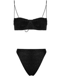 Oséree - Glitter-detail Sweetheart-neck Bikini Set - Lyst