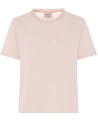 Repetto - T-Shirt Volanté À Logo Brodé - Lyst