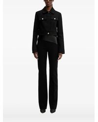 Sportmax - Cropped Buttoned Jacket - Lyst