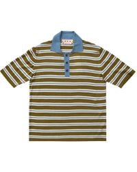 Marni - Gestreept Poloshirt - Lyst