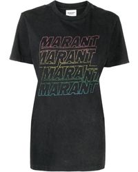 Isabel Marant - Zoeline Logo-print T-shirt - Lyst