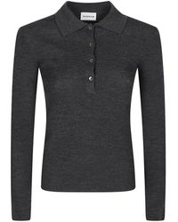 P.A.R.O.S.H. - Ribgebreid Poloshirt - Lyst
