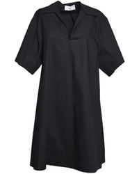 SOLOTRE - Cotton Mini Dress - Lyst