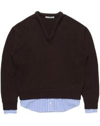 Acne Studios - Layered Wool Sweater - Lyst