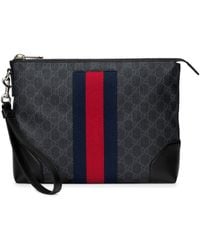 Gucci Herrentasche aus GG Supreme - Schwarz