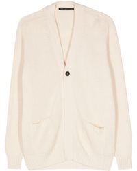 Low Brand - Knitted cotton cardigan - Lyst