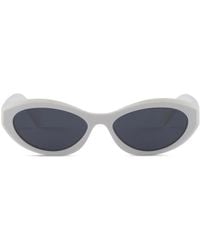 Prada - Symbole Oval-Frame Sunglasses - Lyst