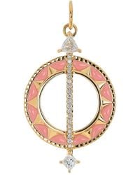 Monica Rich Kosann - 18K Sundial Diamond Pendant - Lyst