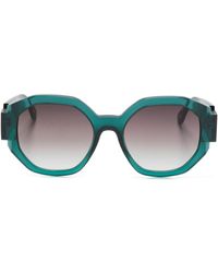 Face A Face - Notchi 2 Geometric-frame Sunglasses - Lyst