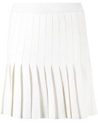 Sandro - Pleated Crepe Miniskirt - Lyst