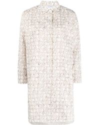 Max Mara - Vestido camisero con logo estampado - Lyst