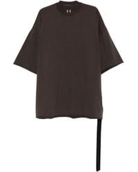 Rick Owens - T-Shirt Con Orlo A Taglio Vivo - Lyst