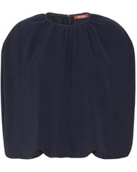 Max Mara - Gathered Blouse - Lyst