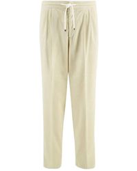 Brunello Cucinelli - Pantalones con cinturilla elástica - Lyst