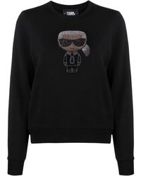 KARL LAGERFELD - K/Ikonik Sparkle Sweatshirt - Lyst