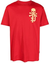 Philipp Plein - Skull&bones-print Cotton T-shirt - Lyst