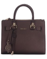 Liu Jo - Small Logo-Charm Satchel Bag - Lyst