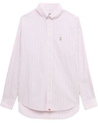 AAPE BY A BATHING AP - Baby Doppy Striped Cotton Shirt - Lyst