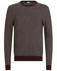 Malo - Patterned Crew-Neck Sweater - Lyst