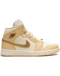 Nike - Air 1 Mid "pale Vanilla / Coconut Milk / Sail / Metallic Gold" スニーカー - Lyst