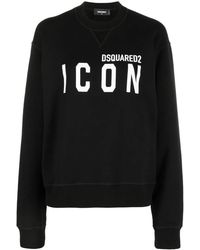 DSquared² - Cotton Icon Logo Sweatshirt - Lyst