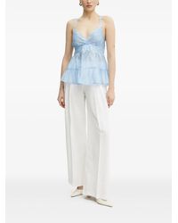 Ermanno Scervino - Top a capas con ribete de encaje - Lyst