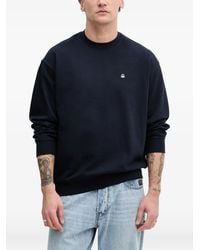 Benetton - Pullover Mit Logo-Patch - Lyst