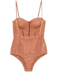 Zimmermann - Body Estilo Corsé Con Ribete De Cinta - Lyst