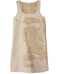 Burberry - Denim Ekd Mini Dress - Lyst