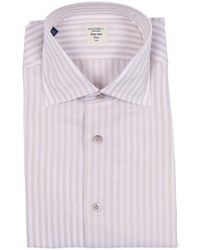 Mazzarelli - Vertical-Stripe Slim-Fit Shirt - Lyst