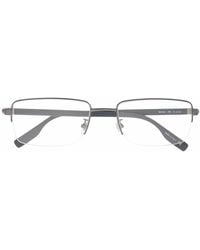 Montblanc - Matte-Effect Rectangle-Frame Glasses - Lyst