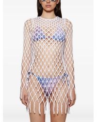Christopher Esber - Mesh Fringe Mini Dress - Lyst