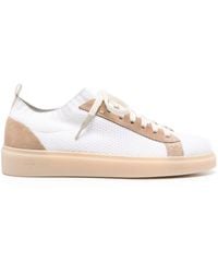 Eleventy - Panelled Knitted Sneakers - Lyst