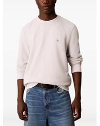 Calvin Klein - Pullover Mit Logo-Patch - Lyst