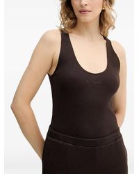 KARL LAGERFELD - Waffle-Knit Tank Top - Lyst