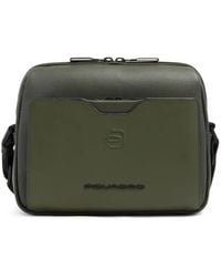 Piquadro - Sac À Bandoulière Pour Ipad À Plaque Logo - Lyst