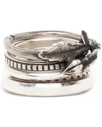 Werkstatt:münchen - Rosebud Combination Rings - Lyst