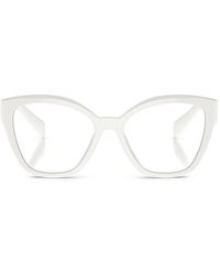 Prada - Brille Mit Oversized-Gestell - Lyst