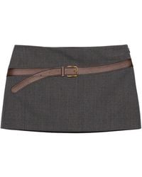 Prada - Gonna Lana Tec - Lyst
