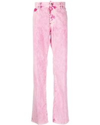DSquared² - Tie-Dye Print Straight Trousers - Lyst