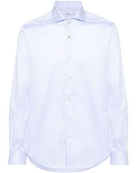 Kiton - Katoenen Overhemd - Lyst