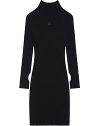 Courreges - Korte Geribbelde Jurk - Lyst