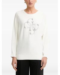 Guess - Embellished Logo-Print T-Shirt - Lyst