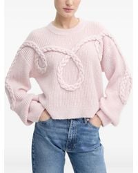 Munthe - Braided-Detail Sweater - Lyst