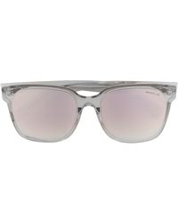 Moncler Sonnenbrille mit D-Gestell - Grau
