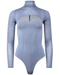 Fleur du Mal - Kate Cut-Out Bodysuit - Lyst
