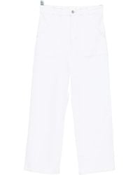 FRAME - The Modern Pocket Wide Wide-Leg Jeans - Lyst