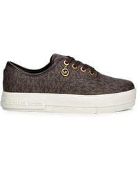 MICHAEL Michael Kors - Logo-Print Platform Sneakers - Lyst