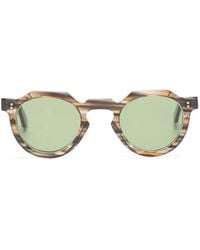 Lesca - Crown Xl Panto Round-Frame Sunglasses - Lyst